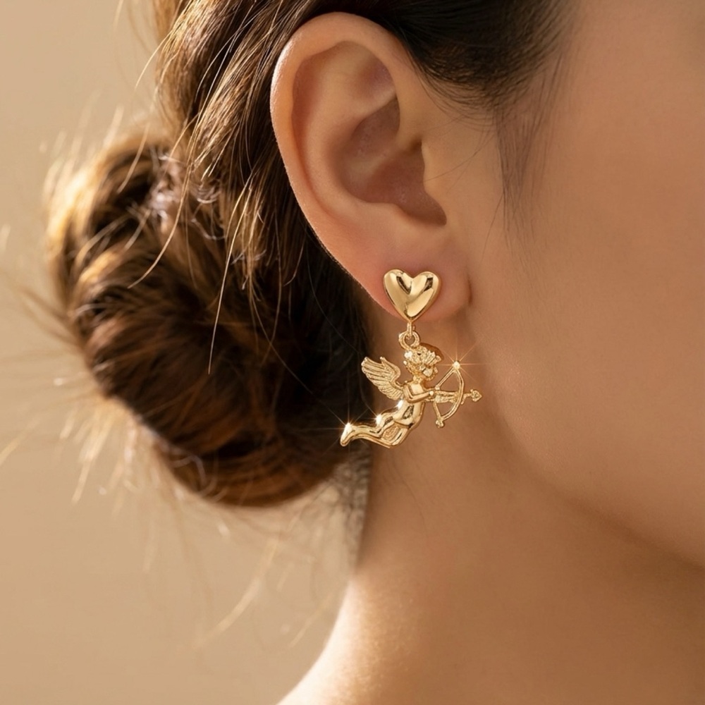 Cupid's Arrow Drop Earrings